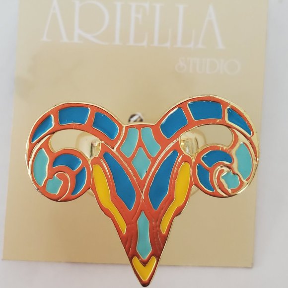 Ariella  Collection Gold Tone Ram NWT - Picture 3 of 5